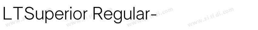 LTSuperior Regular字体转换